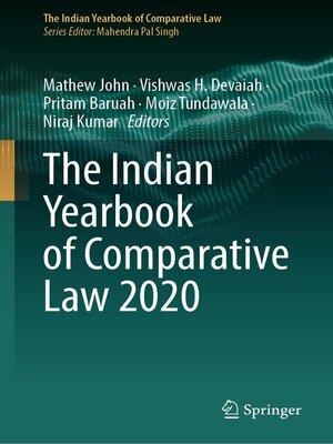cover image of The Indian Yearbook of Comparative Law 2020